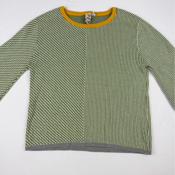 Anthropologie x Dolan Left Coast Sierra Green Lounge Set Top Striped Knit XS EUC - Picture 8 of 13